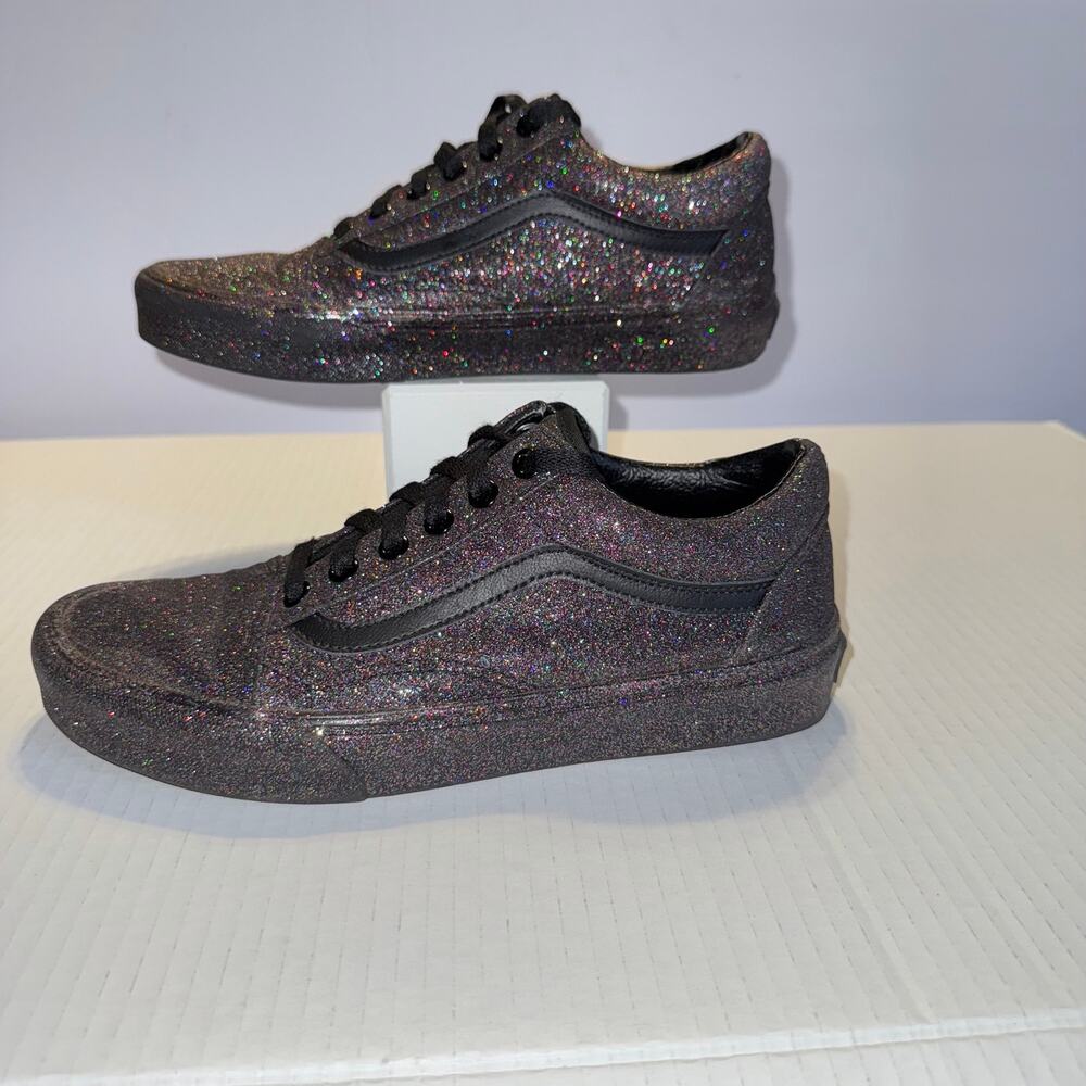 Vans Old Skool Holographic Glitter Black Size 6 | Trendy Sneaker - Picture 5 of 9